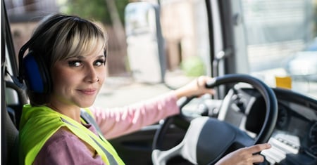 female truck driver