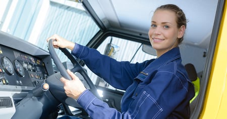 young female driver