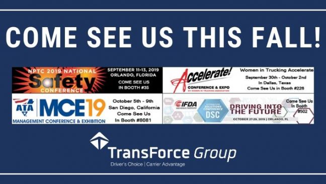 2019 Trucking Industry Trade Shows: Come See Us This Fall!